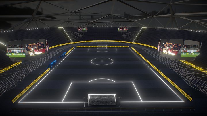 Glow Stadium PBR 3D Model