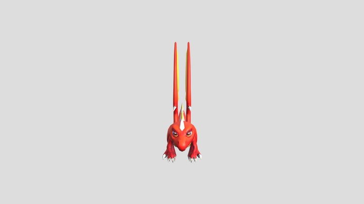 Fire dragon from DragonVale 3D Model