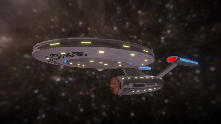 USS Angstrom (Star Trek fanart) 3D Model