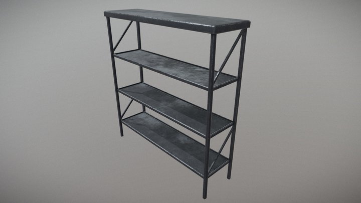 MetalShopShelf 3D Model