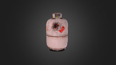 Toxic Gas Bottle 3D Model