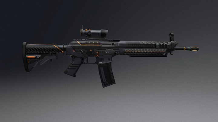 SG553 | Xfire 3D Model