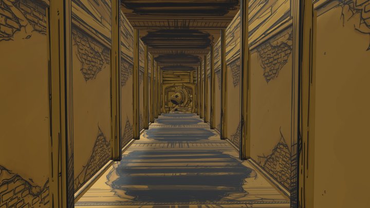 Spiral StairWay Batim Ch 4 (BATDR Style) 3D Model