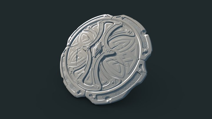 DS - Asset4 - Viking Shield 3D Model