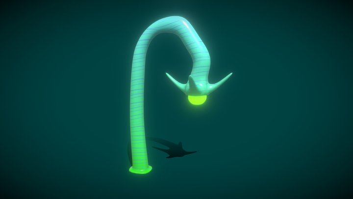 Stylized Alien Plant 3D Model
