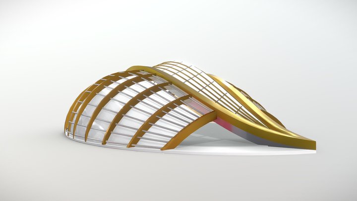 FREE Parametric architecture building 3D Model