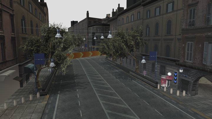 burnout revenge - eternal city long circuit – Modèle 3D gratuit STL