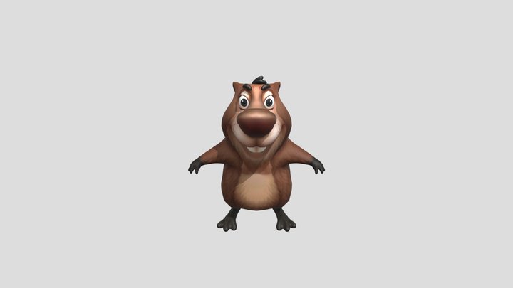 бобр 3D Model