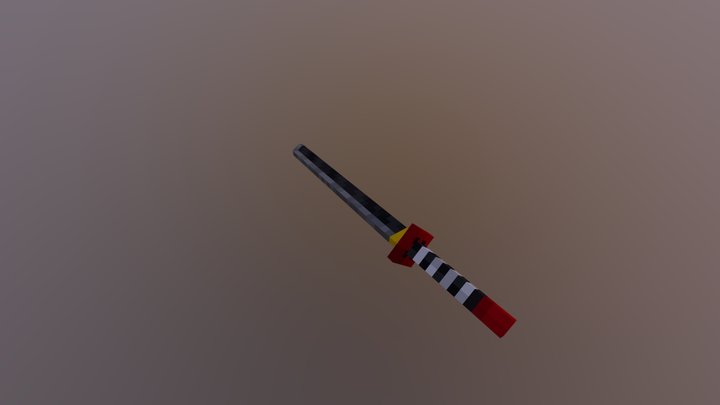 samurai sword 3D Model