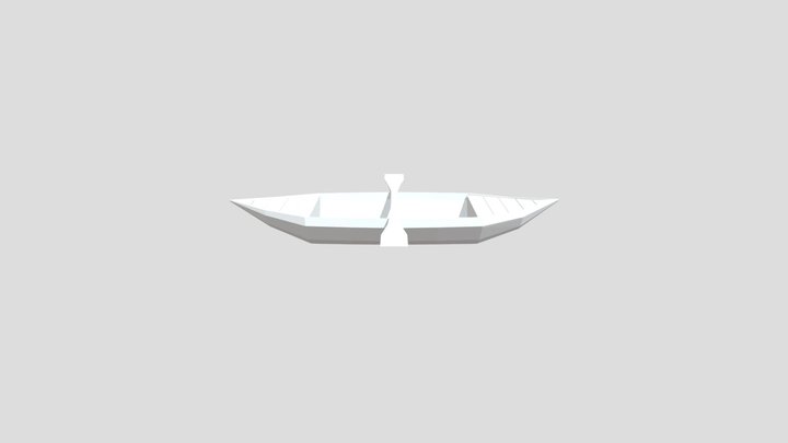 Rowing Boat 3D Model