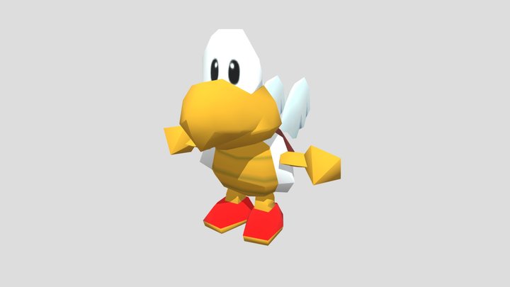 Nintendo 64 - Mario Tennis - Paratroopa 3D Model