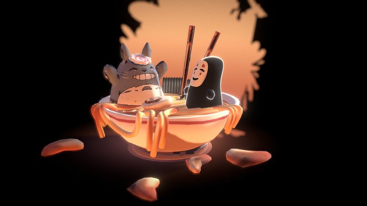 Ghibli Bowl 3D Model