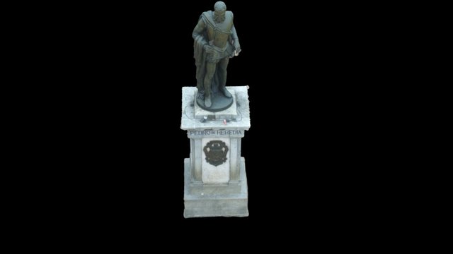 Estatua de Pedro Heredia 3D Model
