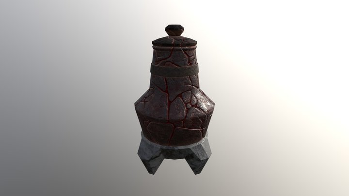 Medium Hellish Pot 3D Model