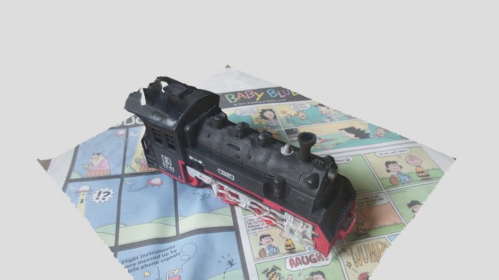 Toy Train 3D scene 3D Model