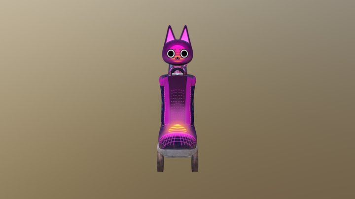 Animal Crossing Racing Entry - Retro Cat 3D Model
