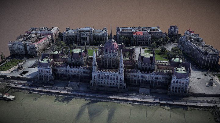 Parliament Budapest 3D Model