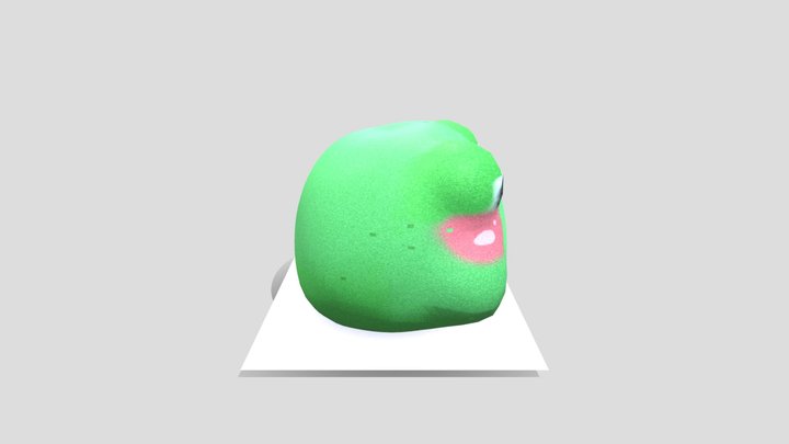 Froggy Plush 3D Model