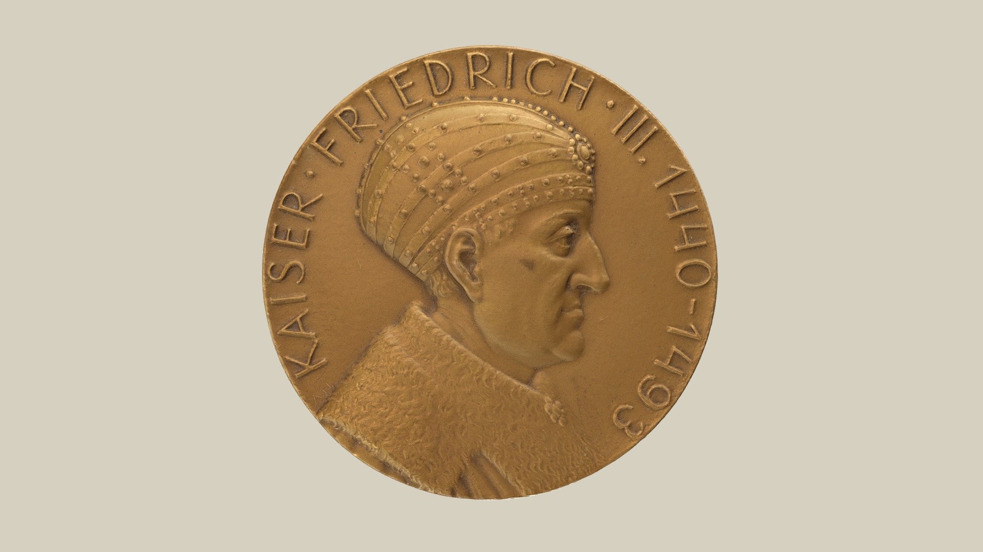 Medaille Stadterhebung Baden — Sketchfab embed 3D viewer