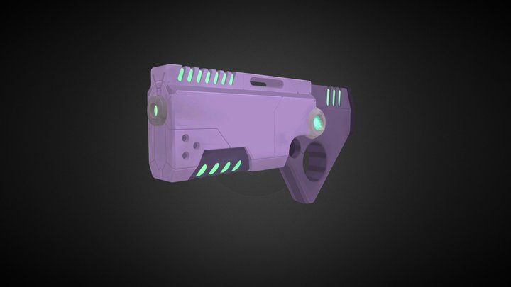 Assault rifle Sy-fy 3D Model