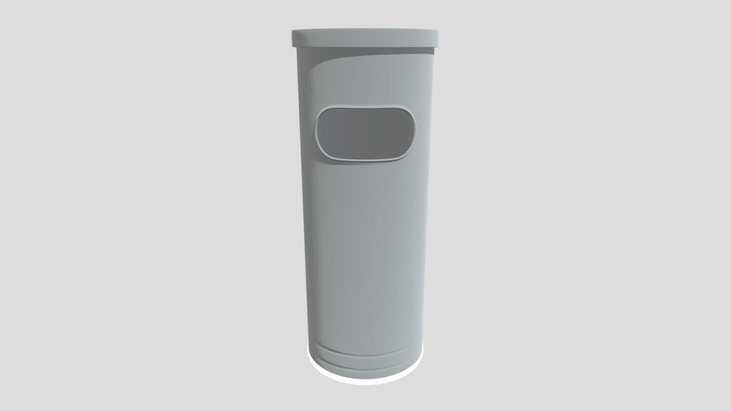 Round Ash Tray Trash Bin