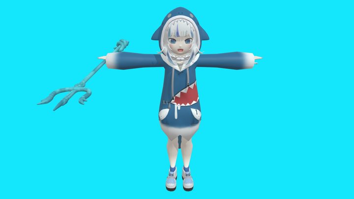 Hololive Gawr Gura 3D Model