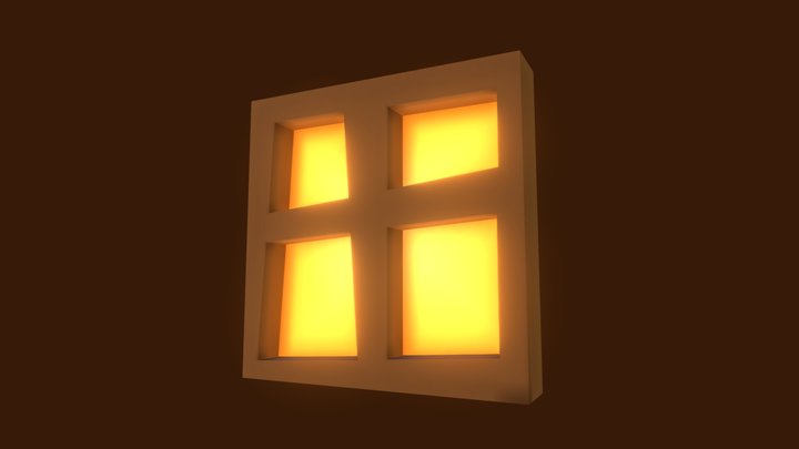 Cartoony Window UV v2 3D Model