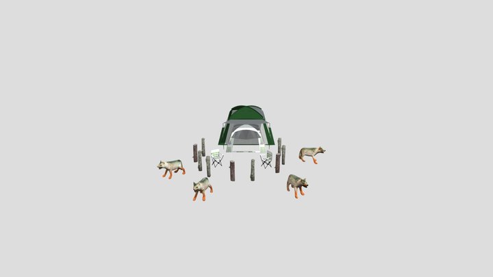 Wolves1 3D Model