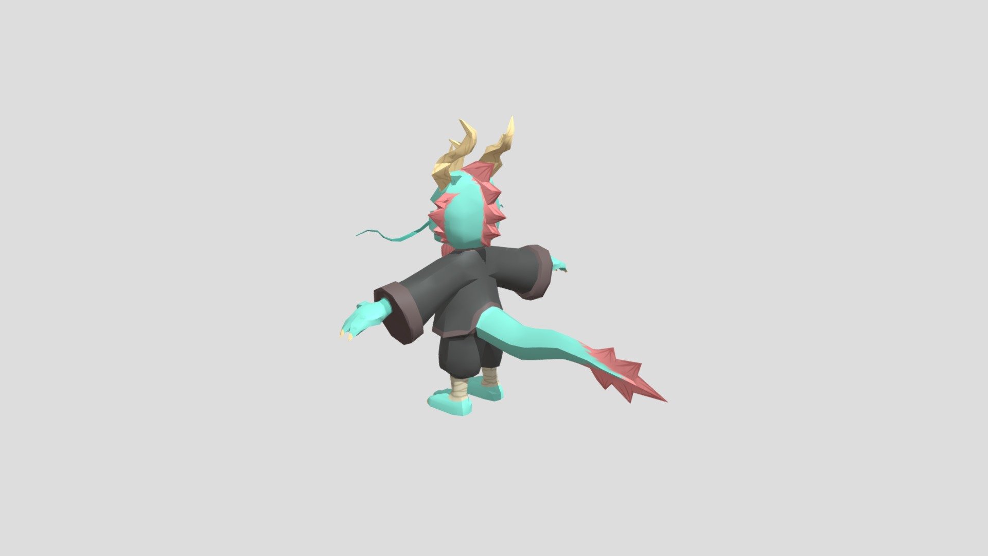JiroDragon 3D Model - 3D model by drizyx [26a5fd6] - Sketchfab