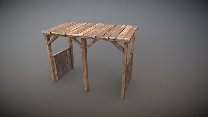 Wooden shed 3D Model