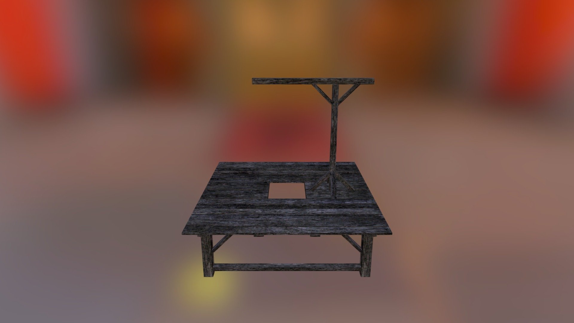 Single Gallows - 3D model by GandaG [26a66aa] - Sketchfab