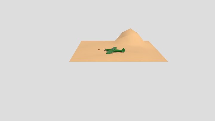 avion principito 3D Model