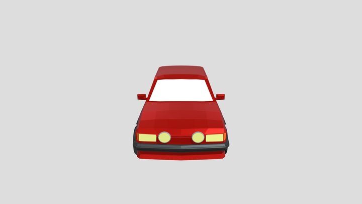 Ford Fiesta XR2 (Low Poly) 3D Model