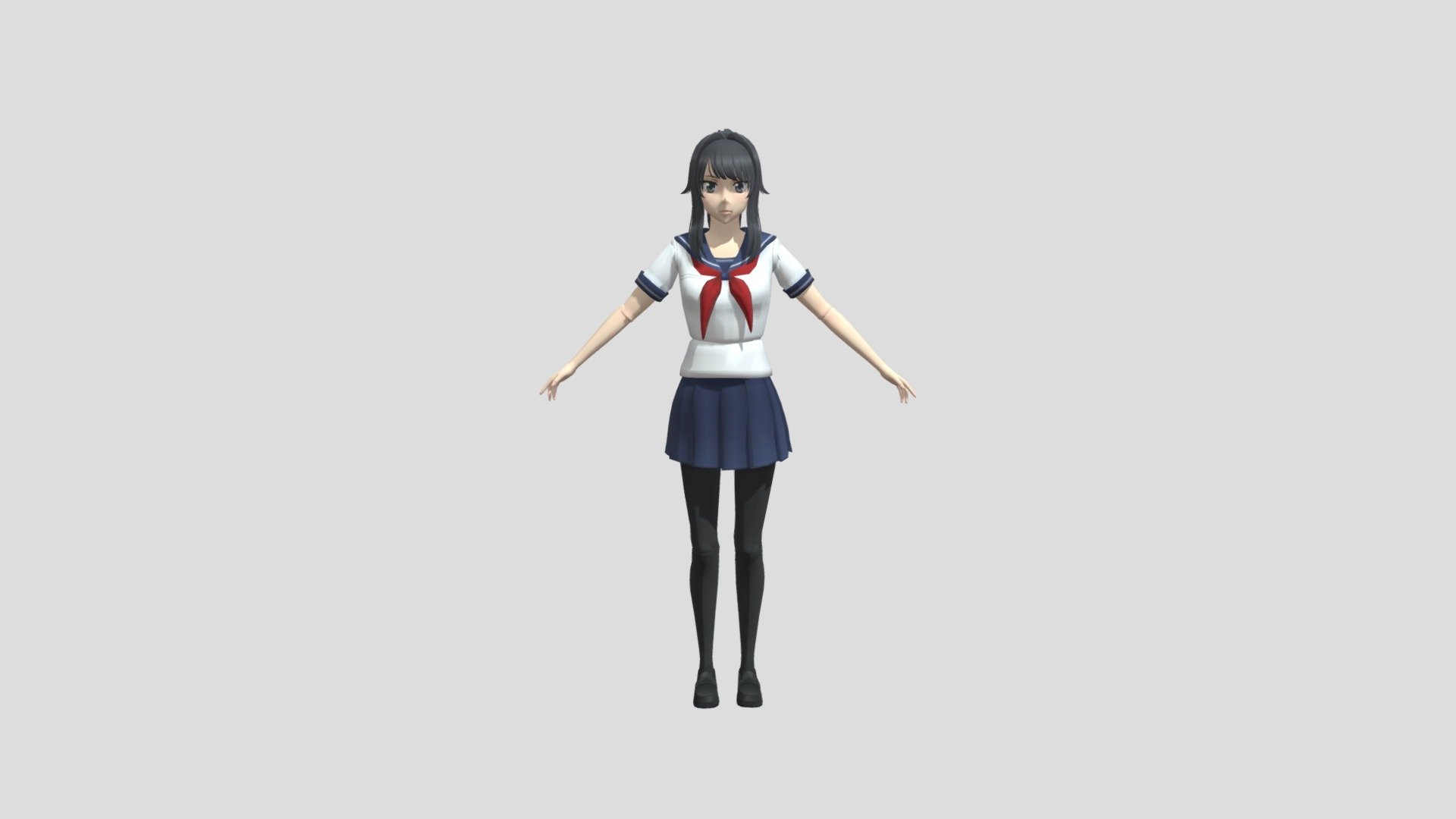 <b>Ayano</b> Aishi Manikin (With Bones) - Download Free 3D model by zHairezt.