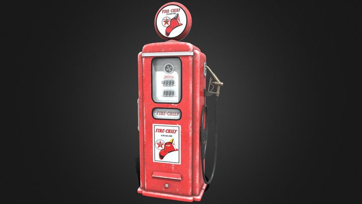 Gas pump 3D Model