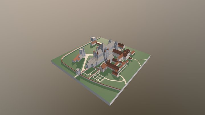 Abbey Draft 01 3D Model