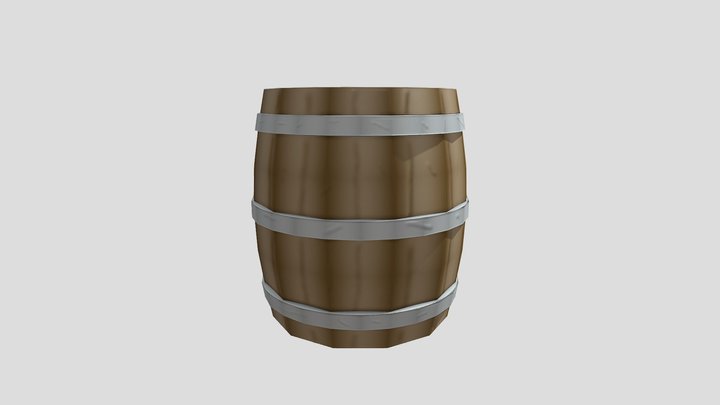 pirate barrel 3D Model