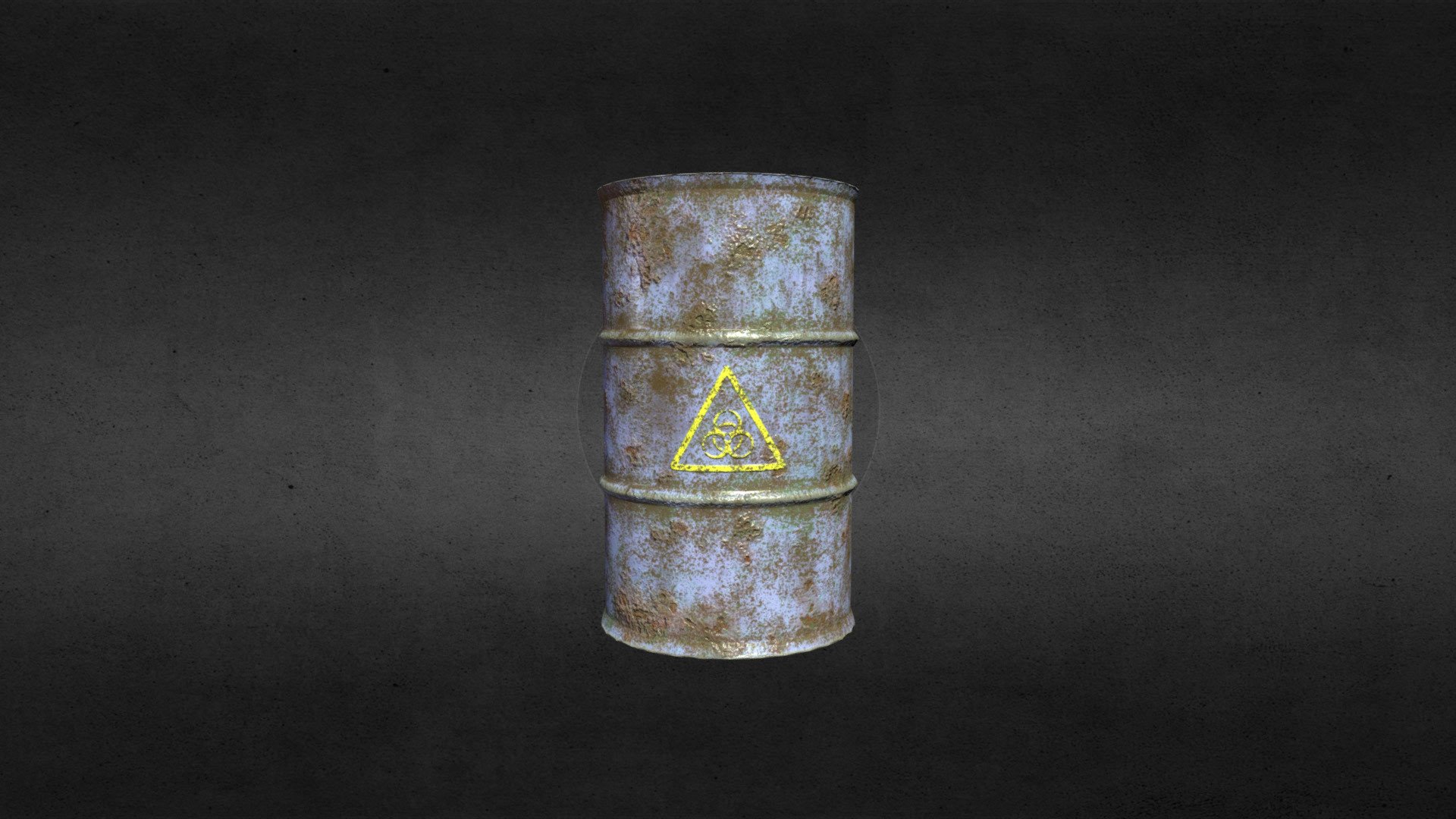 Blue Oil Barrel
