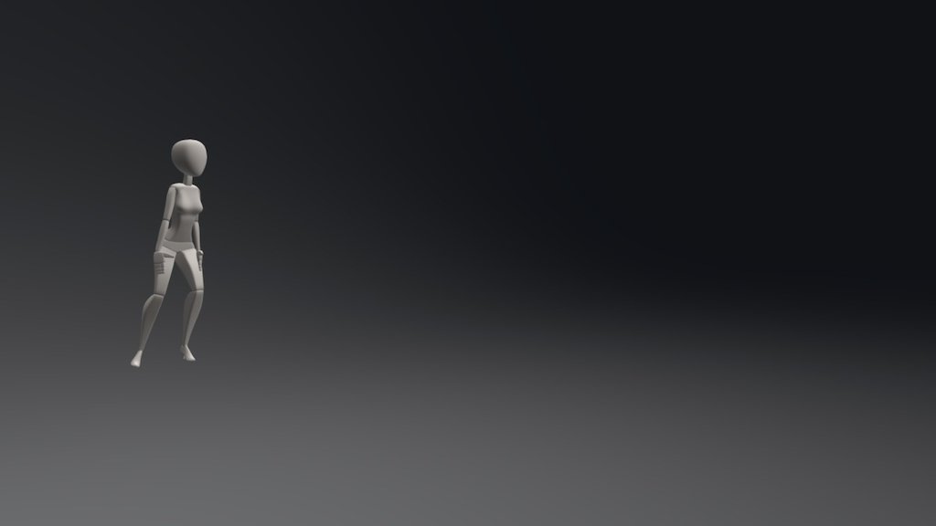 Ice skating turn around stop — Sketchfab embed 3D viewer