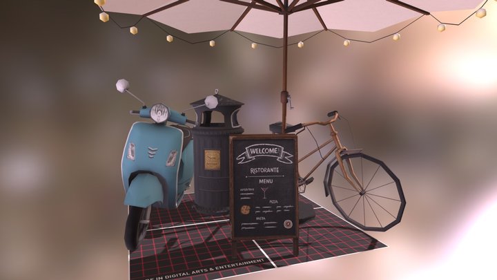 Five props | Q-Week Assignment DAE 3D Model