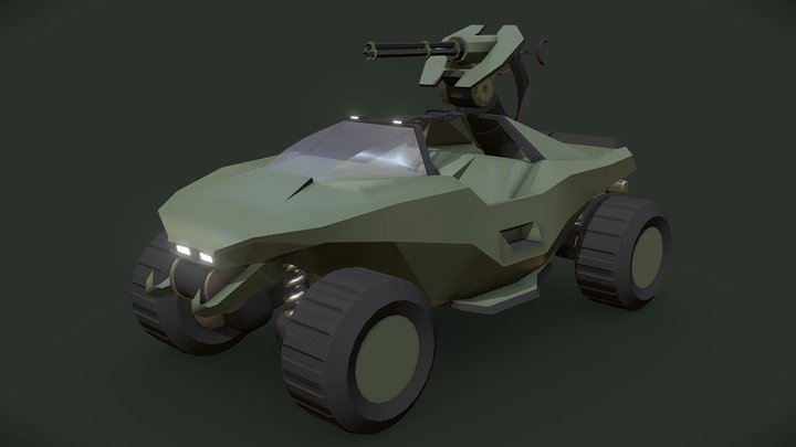 Halo Warthog 3D Model