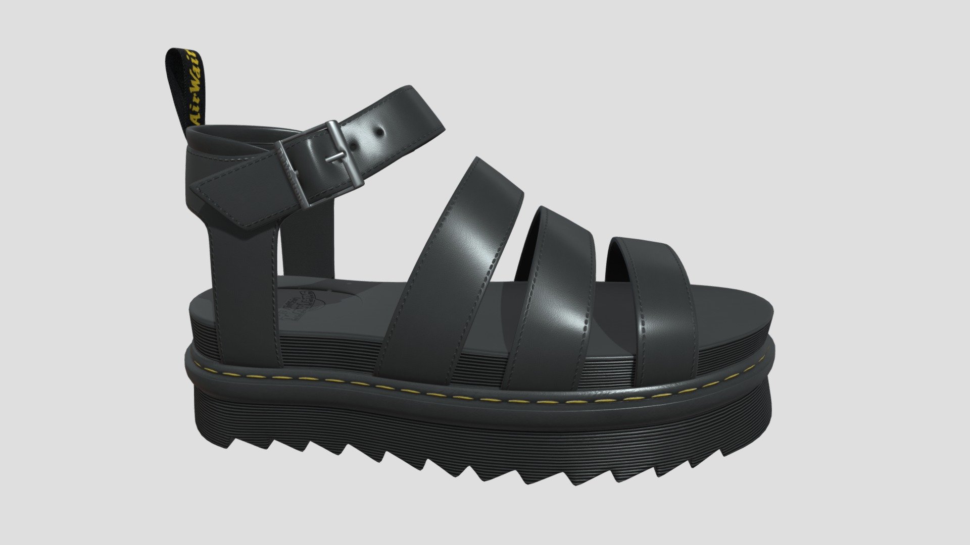 Blaire Hydro Leather Strap Sandals Dr Martens - Buy Royalty Free 3D ...