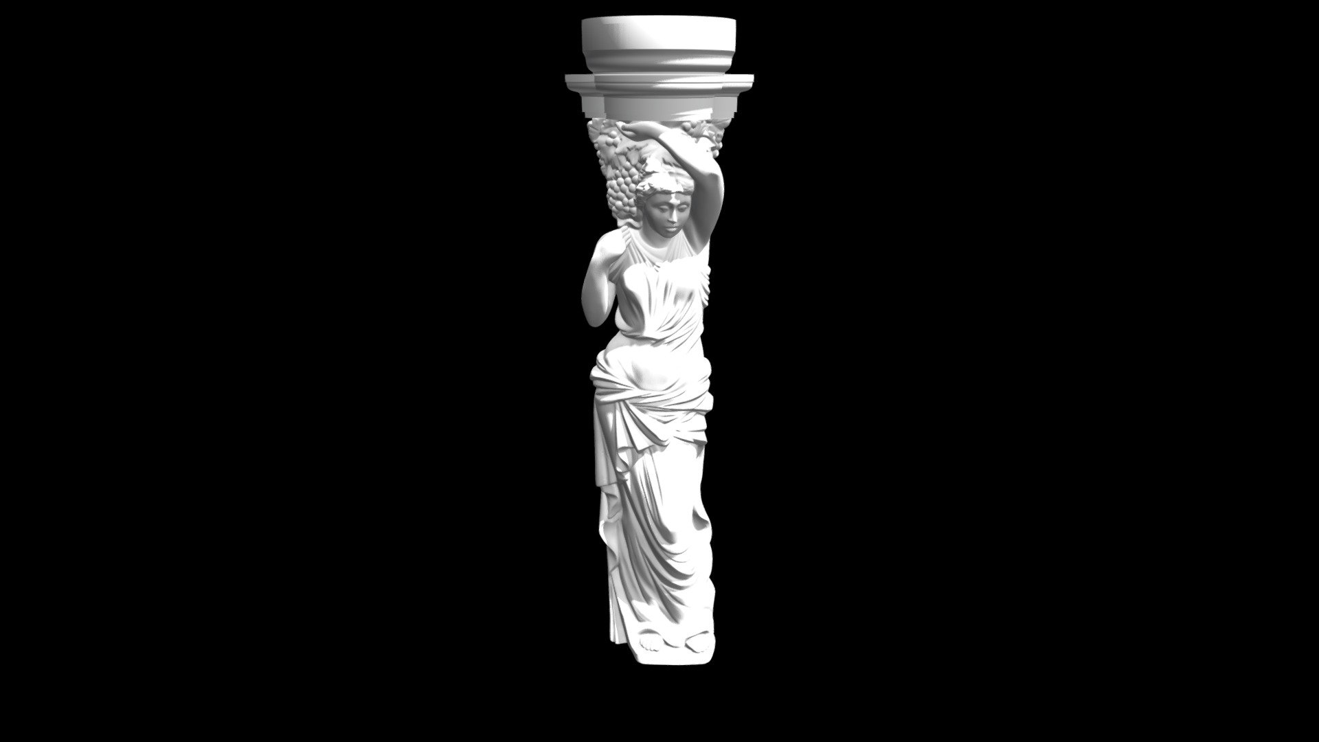 u_Кариатида-1_1180х310х172mm_OBJ.obj — Sketchfab embed 3D viewer