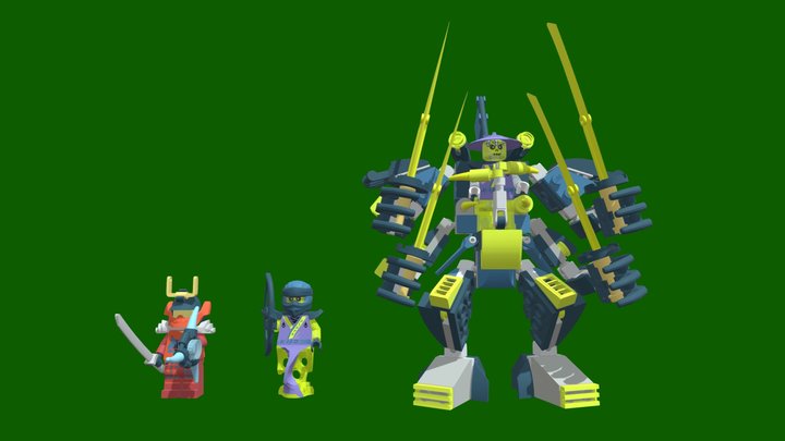 LEGO NINJAGO Legacy Possessed Samurai Mech – Modello 3D gratuito STL