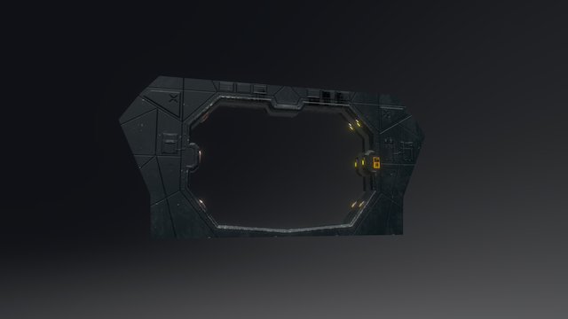 Scfi Corridor Gate 3D Model