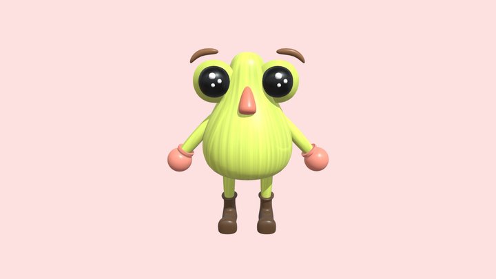 Fig Character 3D Model