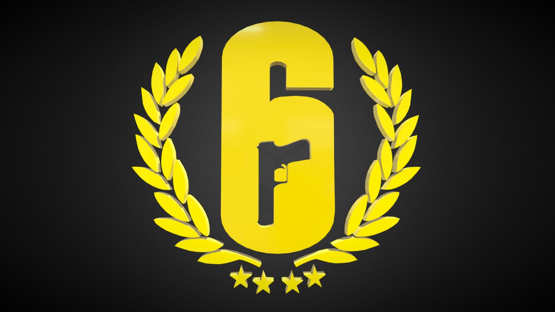 Rainbow Six Siege 3D Logo