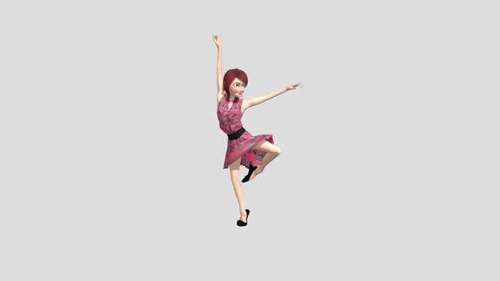 Stephanie's Dance Pose 3D Model