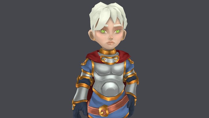 Fantasy Knight 3D Model