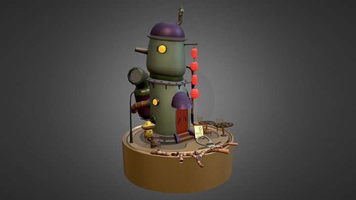 DAE_SimpleScene 3D Model
